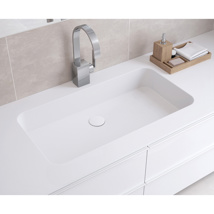 Varicor Lavabo sous plan VPS31-50-10   Solid White - with overflow