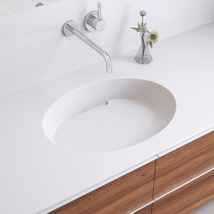 Varicor Lavabo sous plan VTO38-80-9  Solid White - Always without overflow